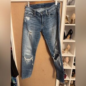 Denim & Supply Ralph Lauren Distressed Skinny Jeans Size 26 Medium Wash